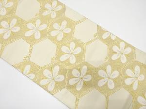 アンティーク　亀甲繋ぎに花模様織り出し袋帯（材料）